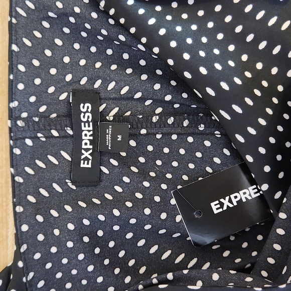 EXPRESS Black and White Polka Dot Maxi Dress, size M - Picture 5 of 9